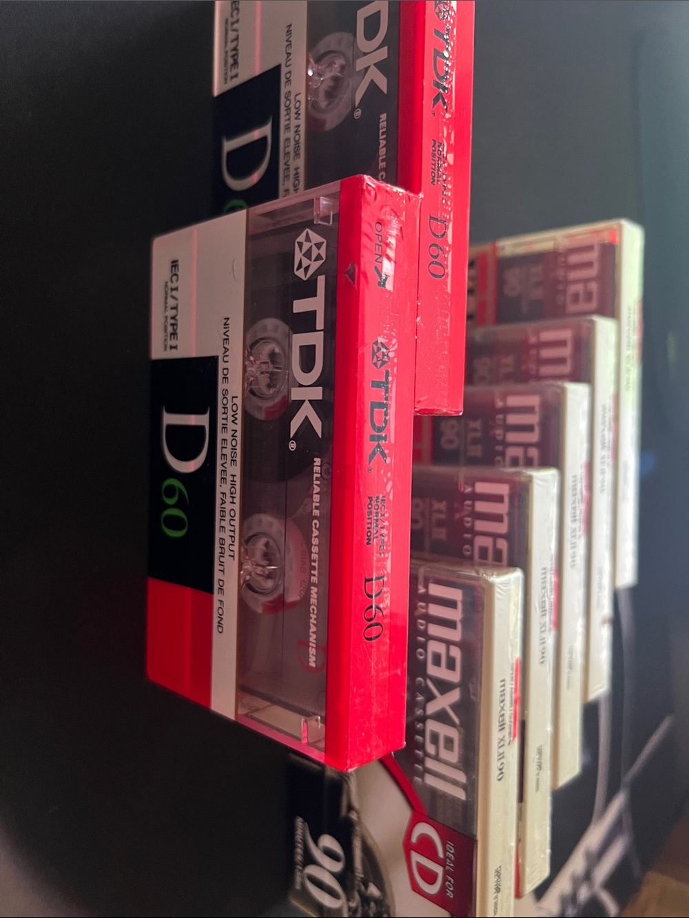 Maxell 5x + 2x TDK Blank Cassette Lot